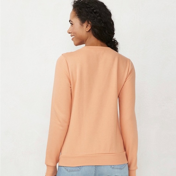 Lauren Conrad Front Ruffle Sweatshirt - Picture 2 of 4